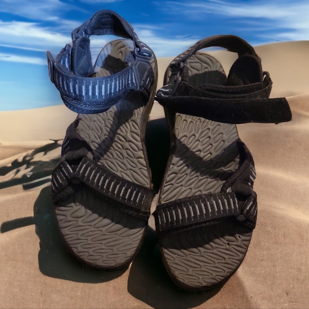 Cabela's Terrain Men's Size 11 Hazel Black/Gray #82-3949 Sport Sandals Nice!